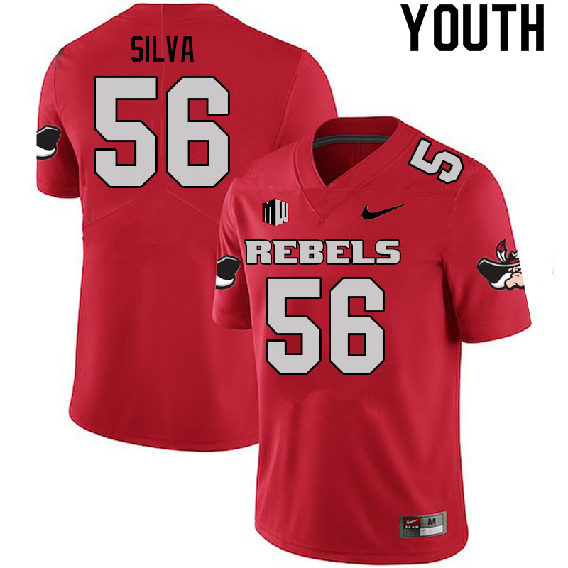 Youth #56 Evan Silva UNLV Rebels College Football Jerseys Sale-Scarlet